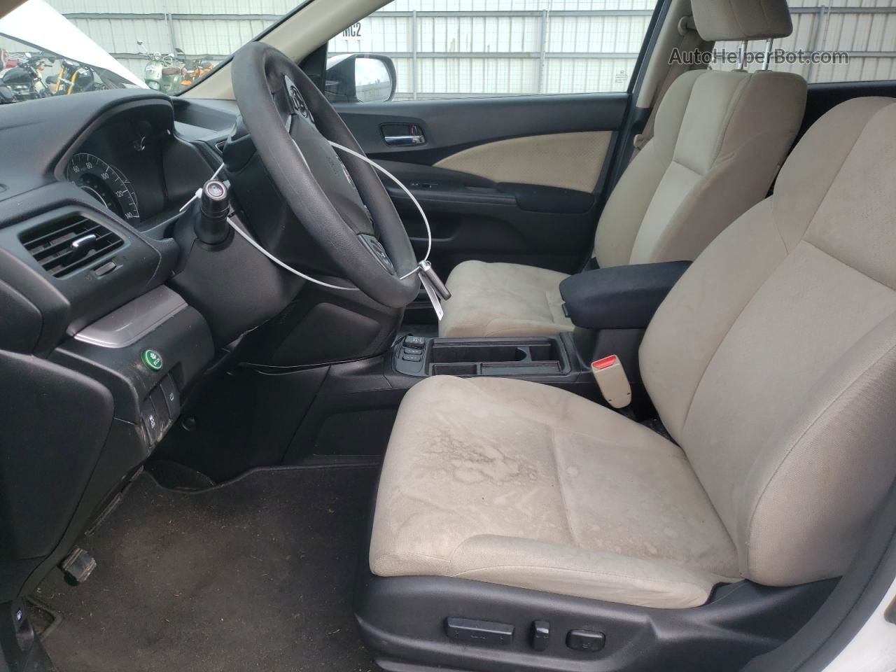 2015 Honda Cr-v Ex Белый vin: 5J6RM4H57FL076366