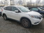 2015 Honda Cr-v Ex White vin: 5J6RM4H57FL076366