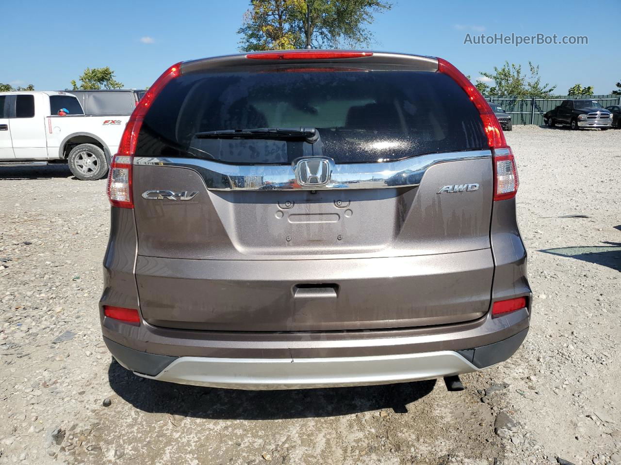 2016 Honda Cr-v Ex Gray vin: 5J6RM4H57GL064123