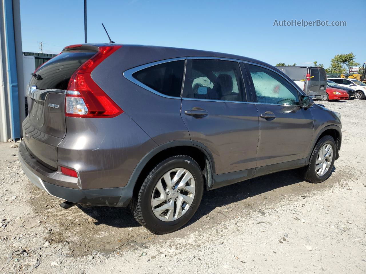 2016 Honda Cr-v Ex Gray vin: 5J6RM4H57GL064123