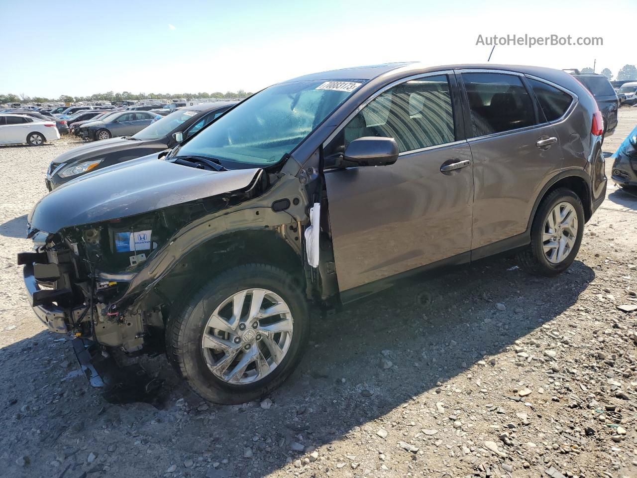 2016 Honda Cr-v Ex Gray vin: 5J6RM4H57GL064123