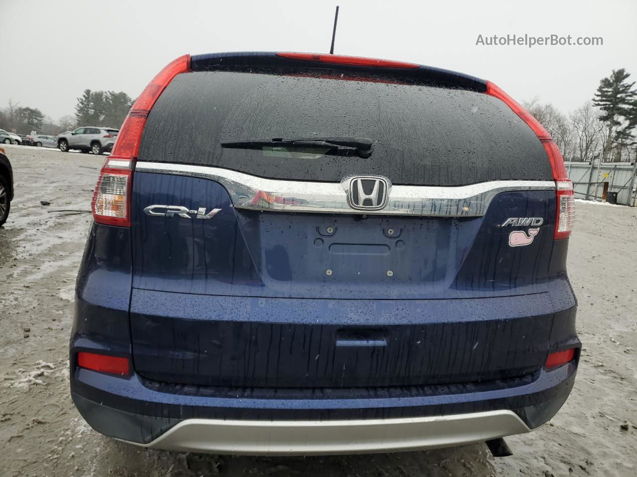 2016 Honda Cr-v Ex Blue vin: 5J6RM4H57GL120416