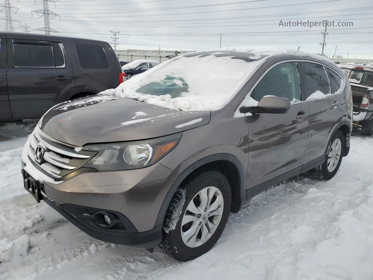 2012 Honda Cr-v Ex Gray vin: 5J6RM4H58CL039306