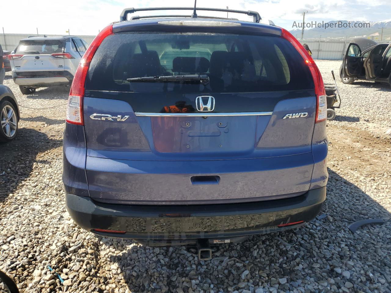 2012 Honda Cr-v Ex Blue vin: 5J6RM4H58CL052654