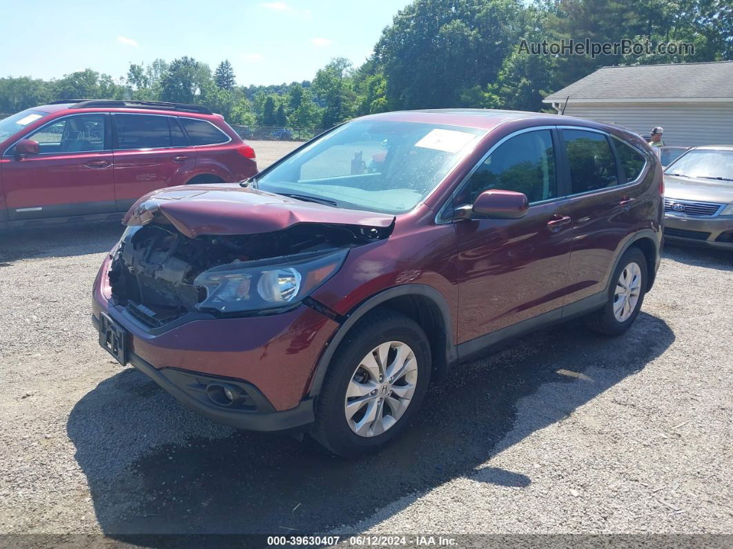 2012 Honda Cr-v Ex Red vin: 5J6RM4H58CL071351