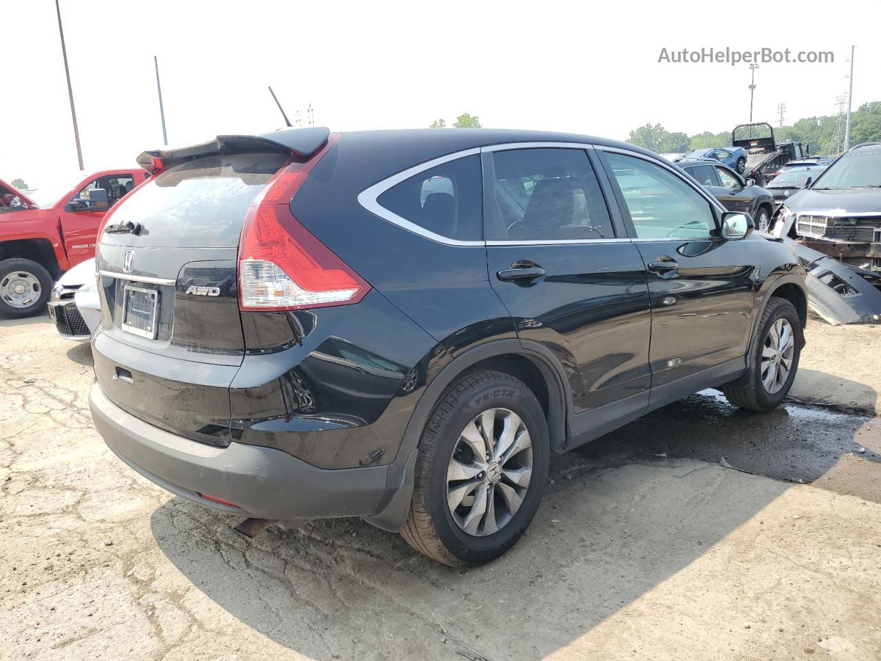 2012 Honda Cr-v Ex Black vin: 5J6RM4H58CL079627