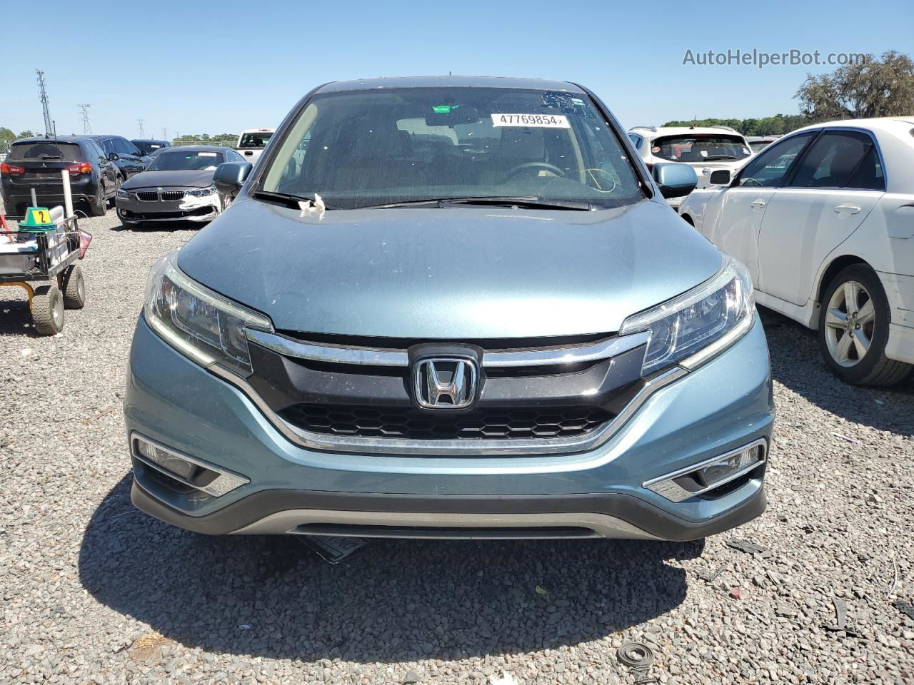 2015 Honda Cr-v Ex Blue vin: 5J6RM4H58FL014667