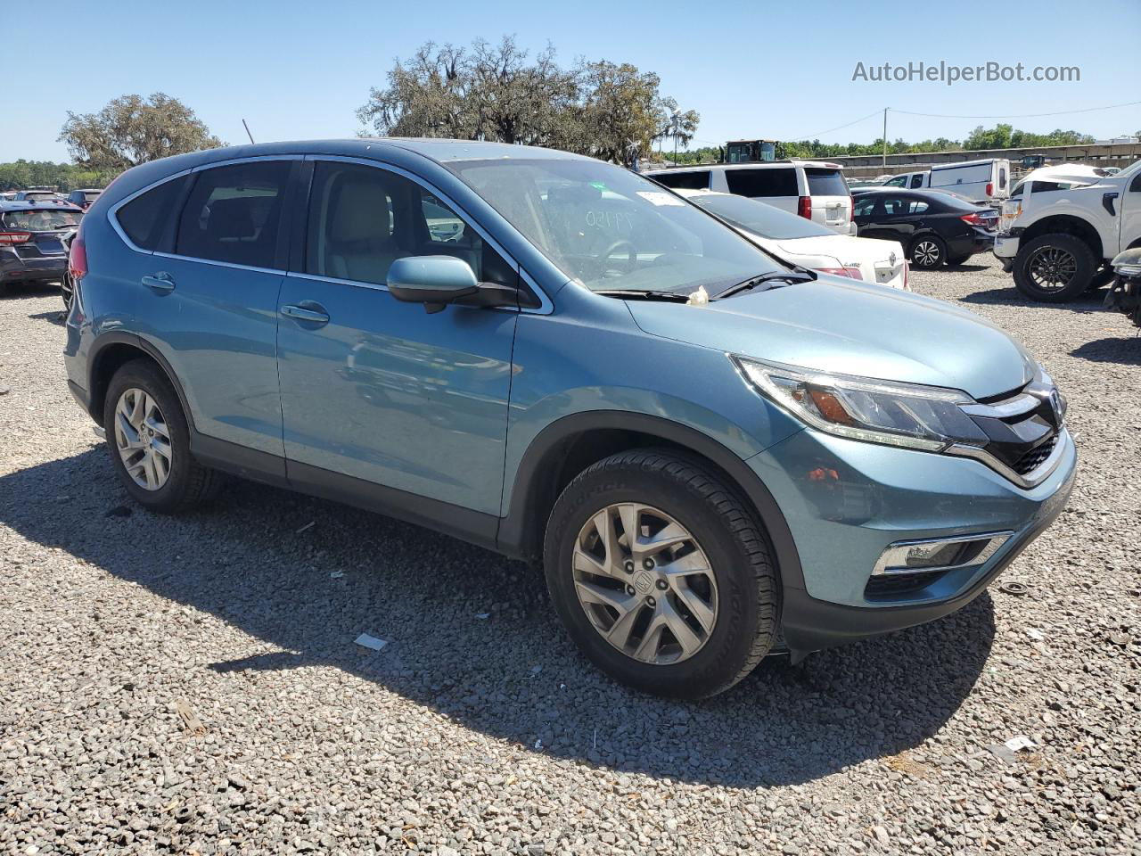 2015 Honda Cr-v Ex Blue vin: 5J6RM4H58FL014667