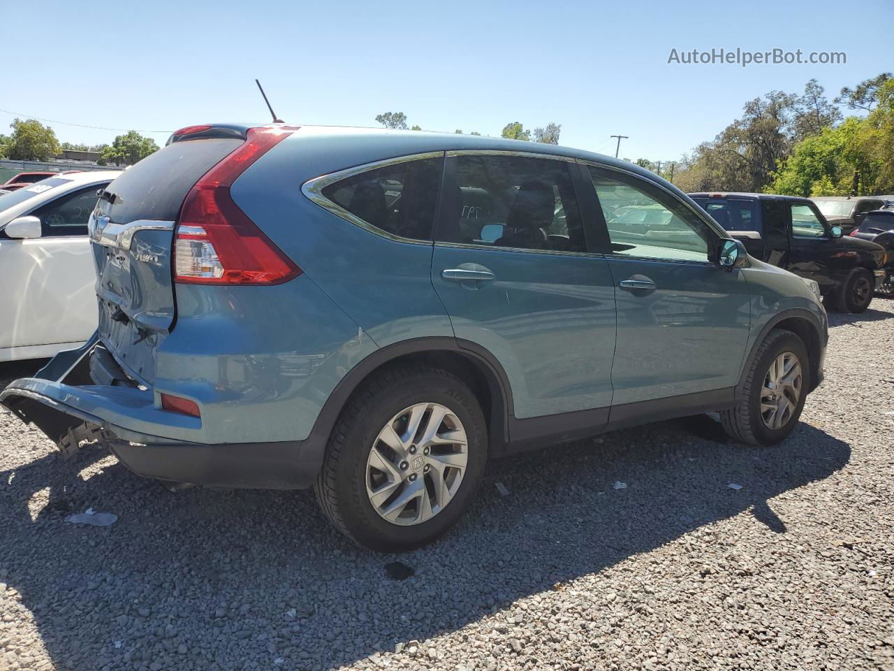 2015 Honda Cr-v Ex Blue vin: 5J6RM4H58FL014667