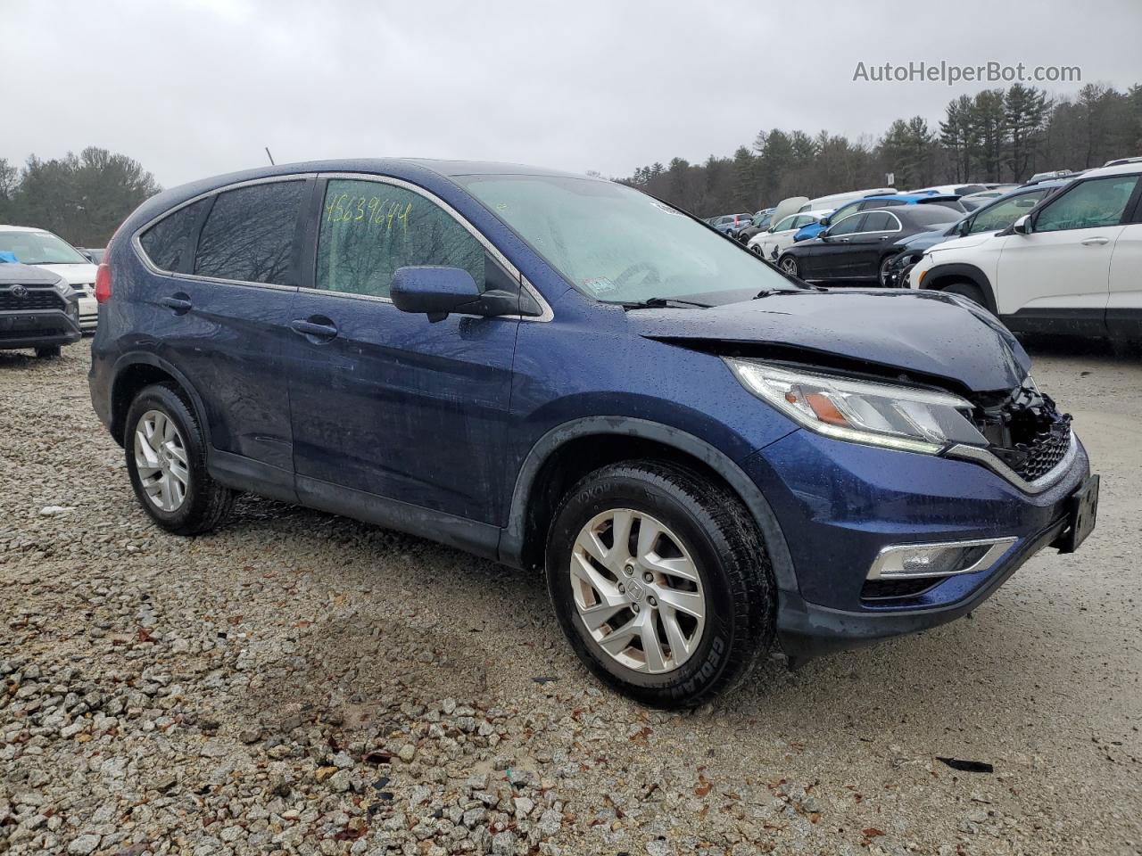 2016 Honda Cr-v Ex Blue vin: 5J6RM4H58GL092951