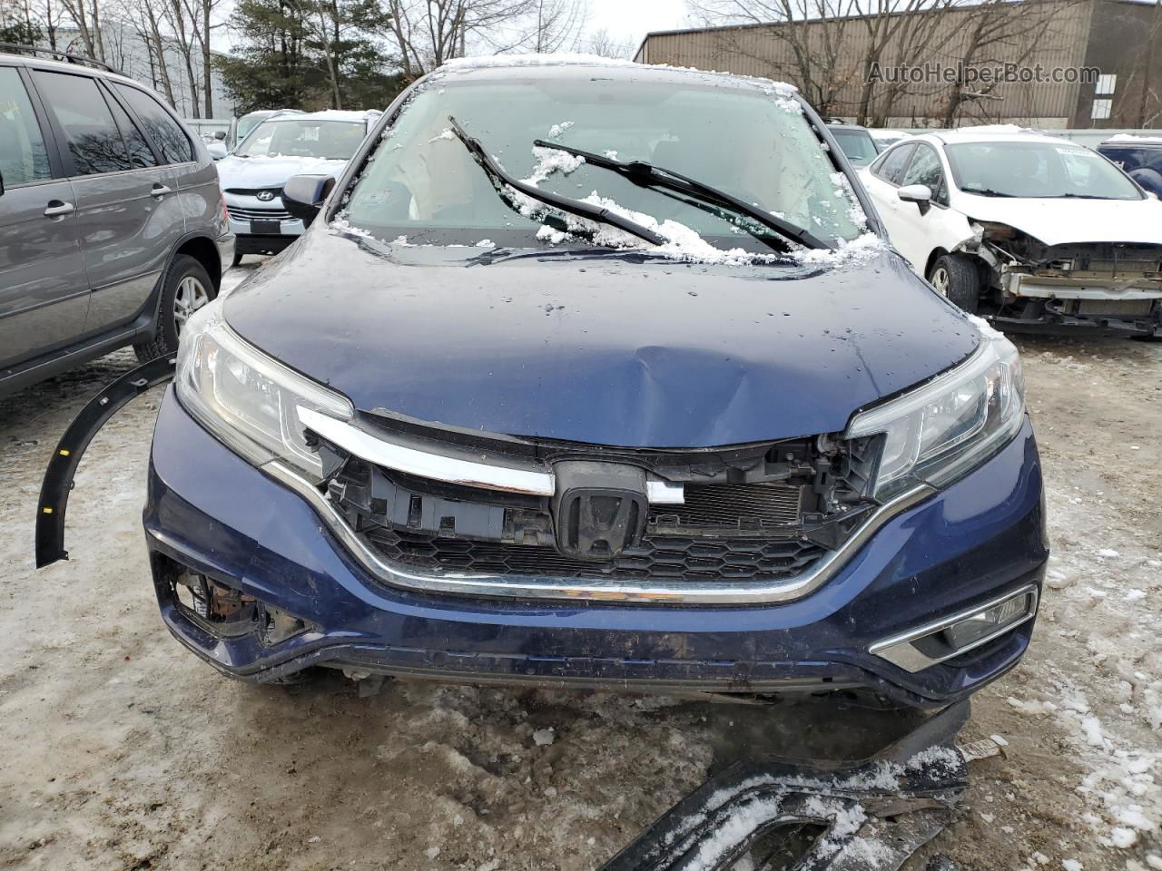 2016 Honda Cr-v Ex Blue vin: 5J6RM4H58GL099284