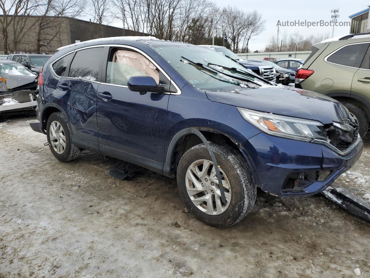 2016 Honda Cr-v Ex Синий vin: 5J6RM4H58GL099284