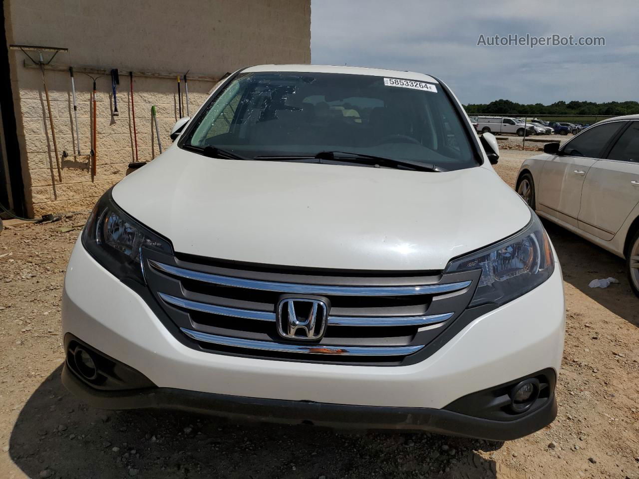 2012 Honda Cr-v Ex White vin: 5J6RM4H59CL045325