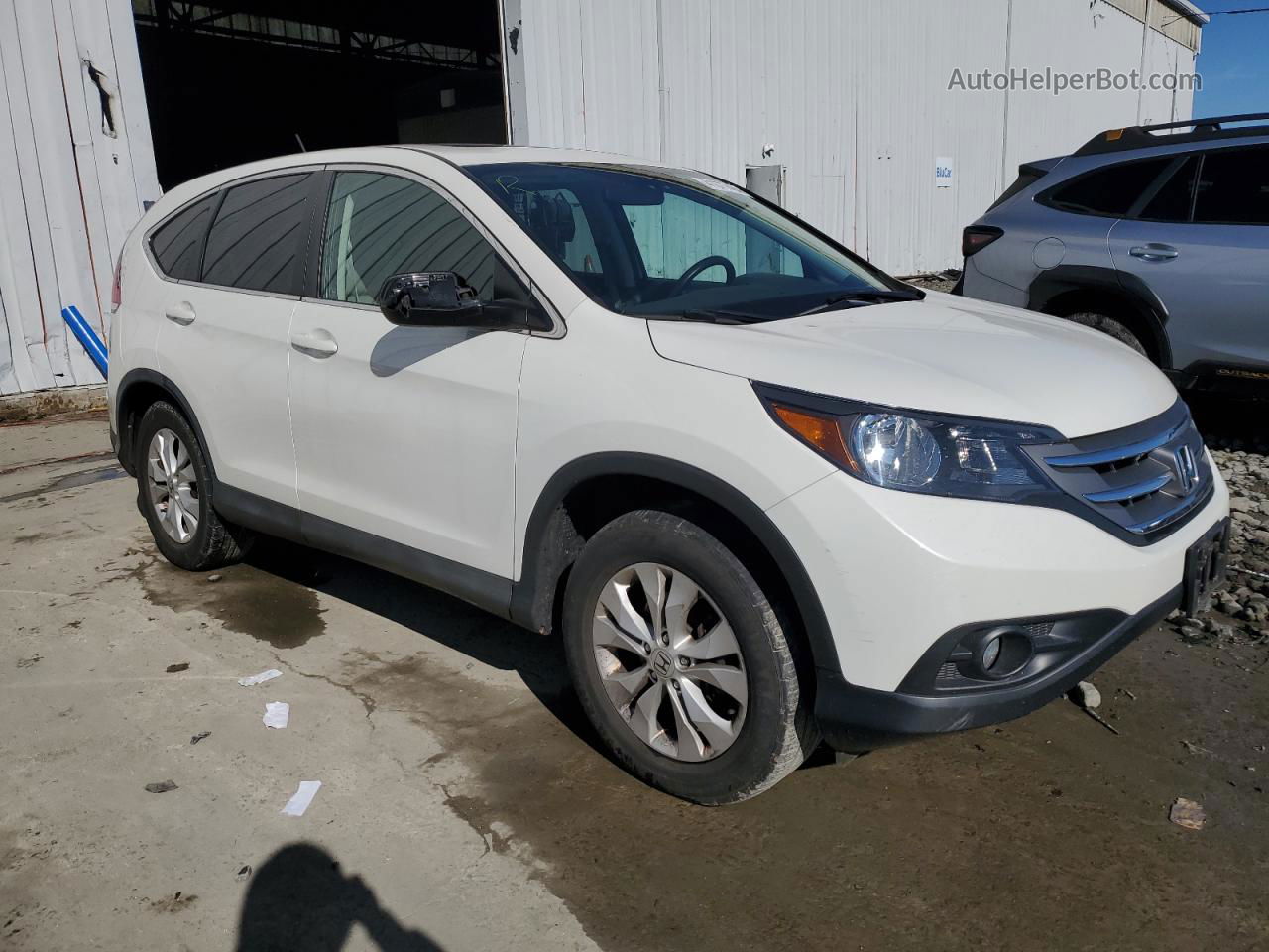 2012 Honda Cr-v Ex White vin: 5J6RM4H59CL047480