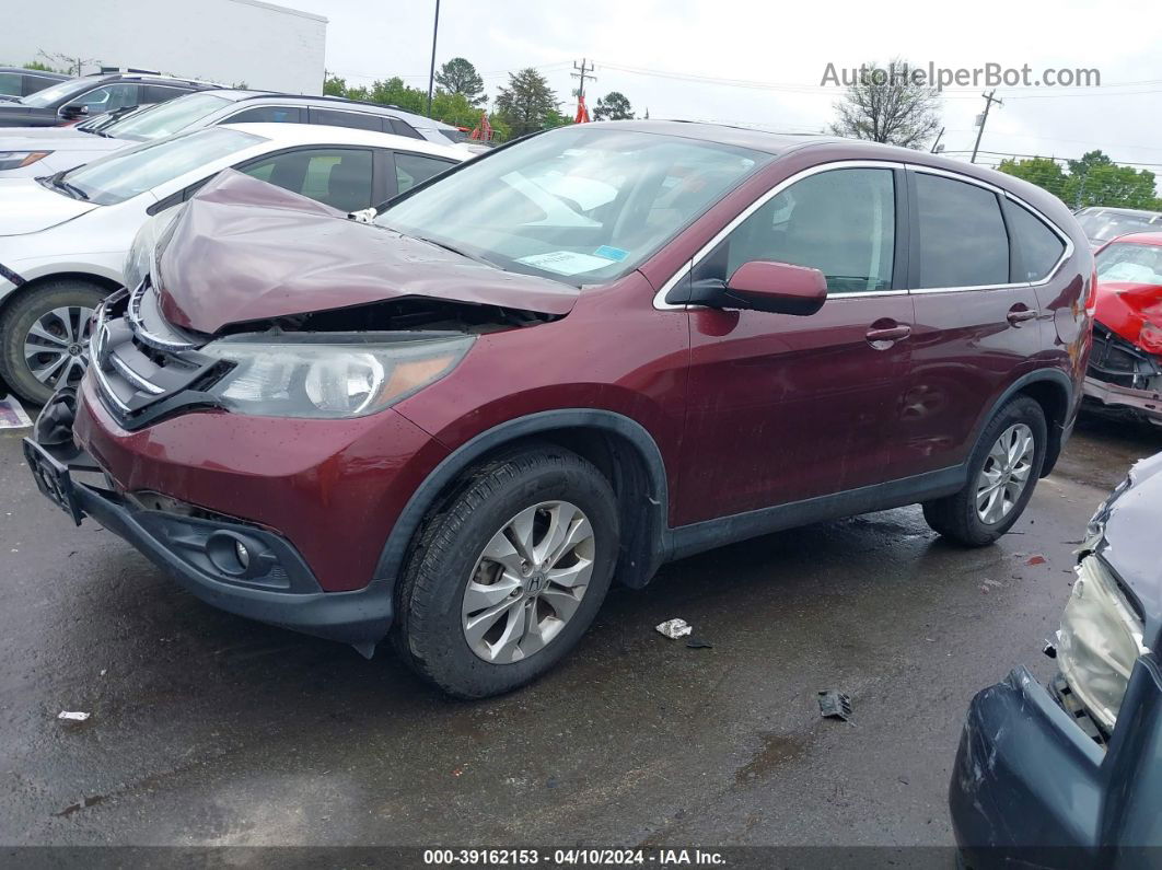 2012 Honda Cr-v Ex Burgundy vin: 5J6RM4H59CL065705