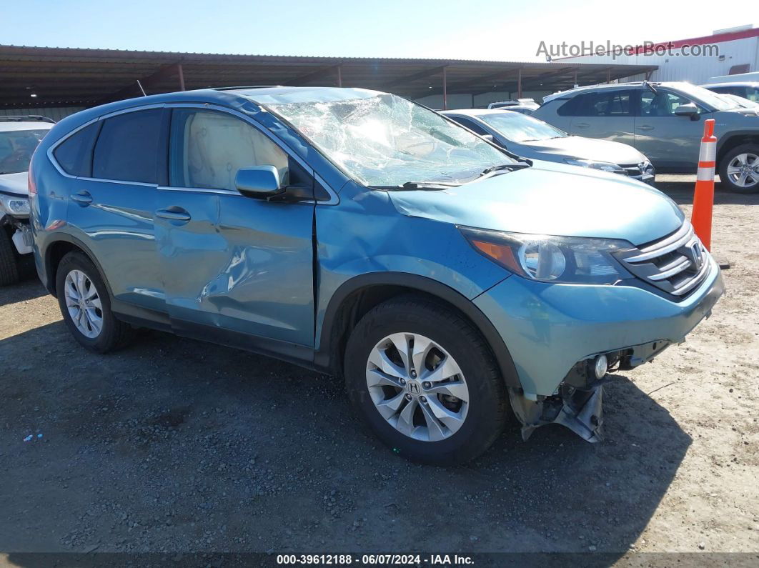 2013 Honda Cr-v Ex Blue vin: 5J6RM4H59DL032334