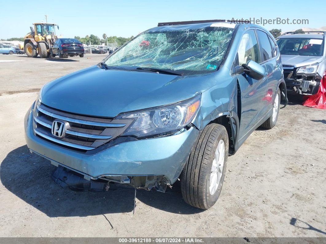 2013 Honda Cr-v Ex Blue vin: 5J6RM4H59DL032334