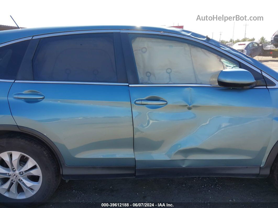 2013 Honda Cr-v Ex Blue vin: 5J6RM4H59DL032334