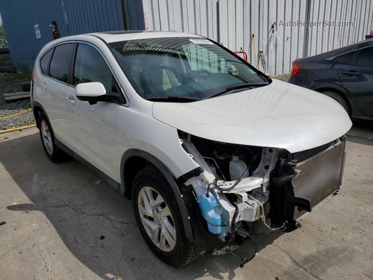 2015 Honda Cr-v Ex White vin: 5J6RM4H59FL008988