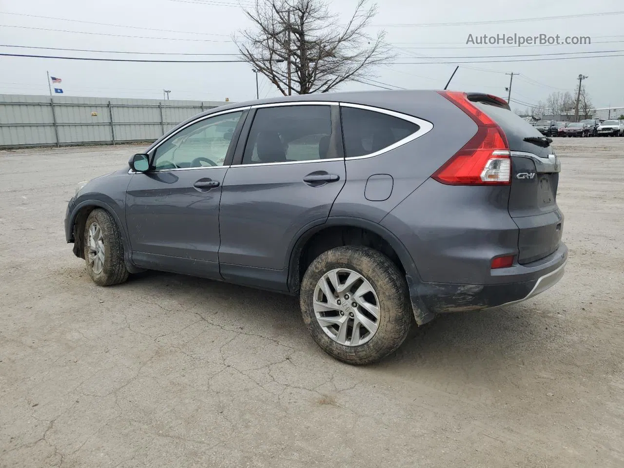 2015 Honda Cr-v Ex Gray vin: 5J6RM4H59FL020543