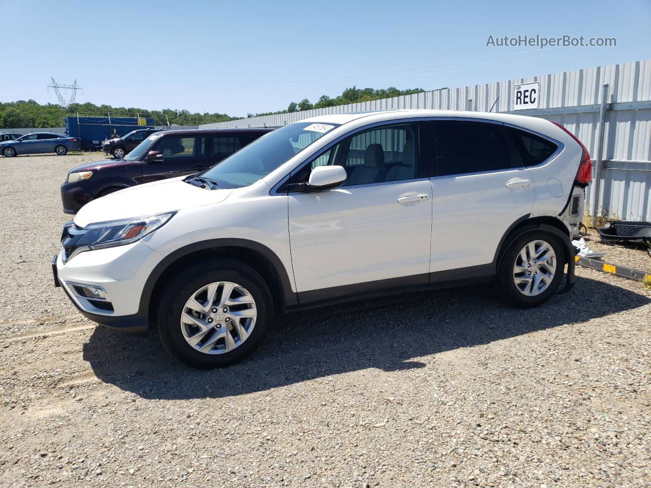 2016 Honda Cr-v Ex White vin: 5J6RM4H59GL052667