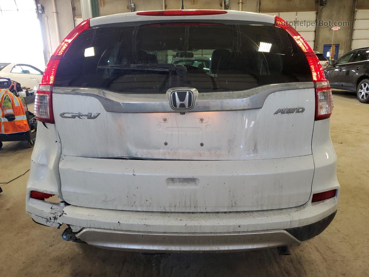 2016 Honda Cr-v Ex White vin: 5J6RM4H59GL093414