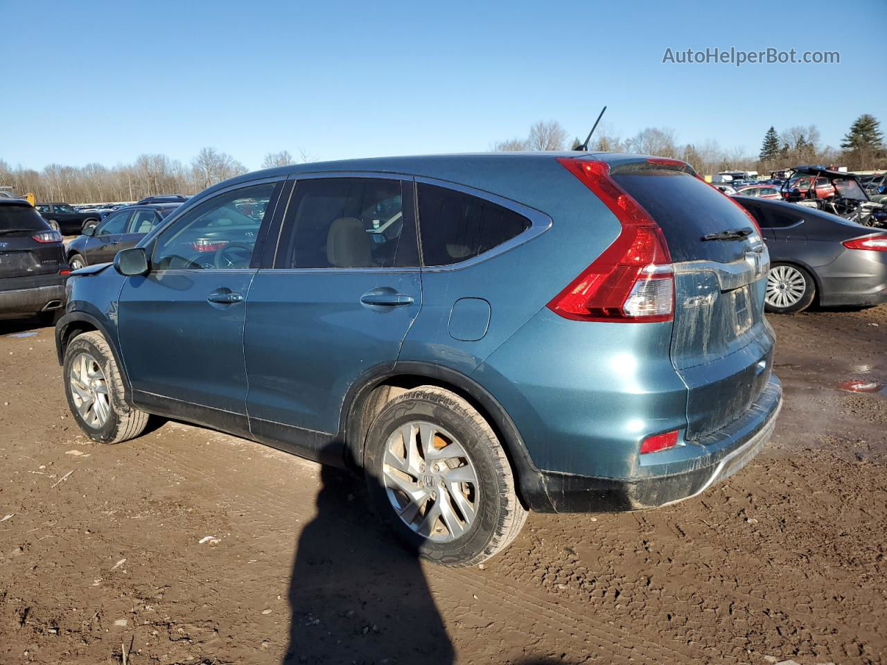 2016 Honda Cr-v Ex Blue vin: 5J6RM4H59GL096152