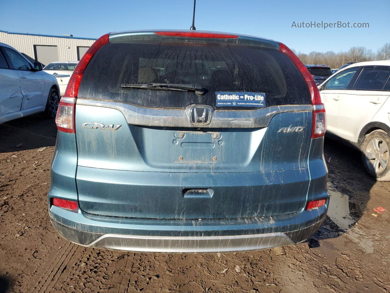 2016 Honda Cr-v Ex Blue vin: 5J6RM4H59GL096152