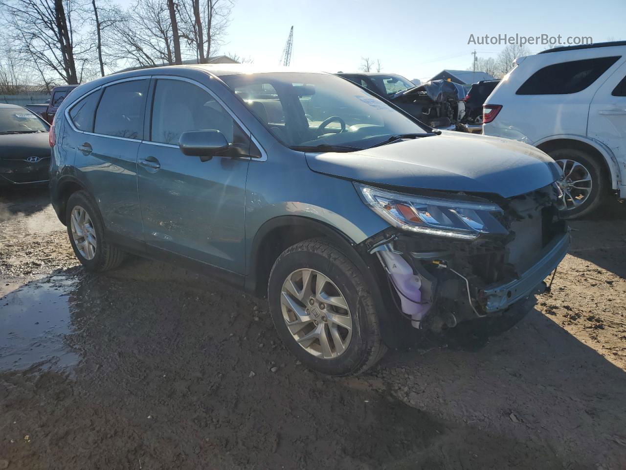 2016 Honda Cr-v Ex Blue vin: 5J6RM4H59GL096152