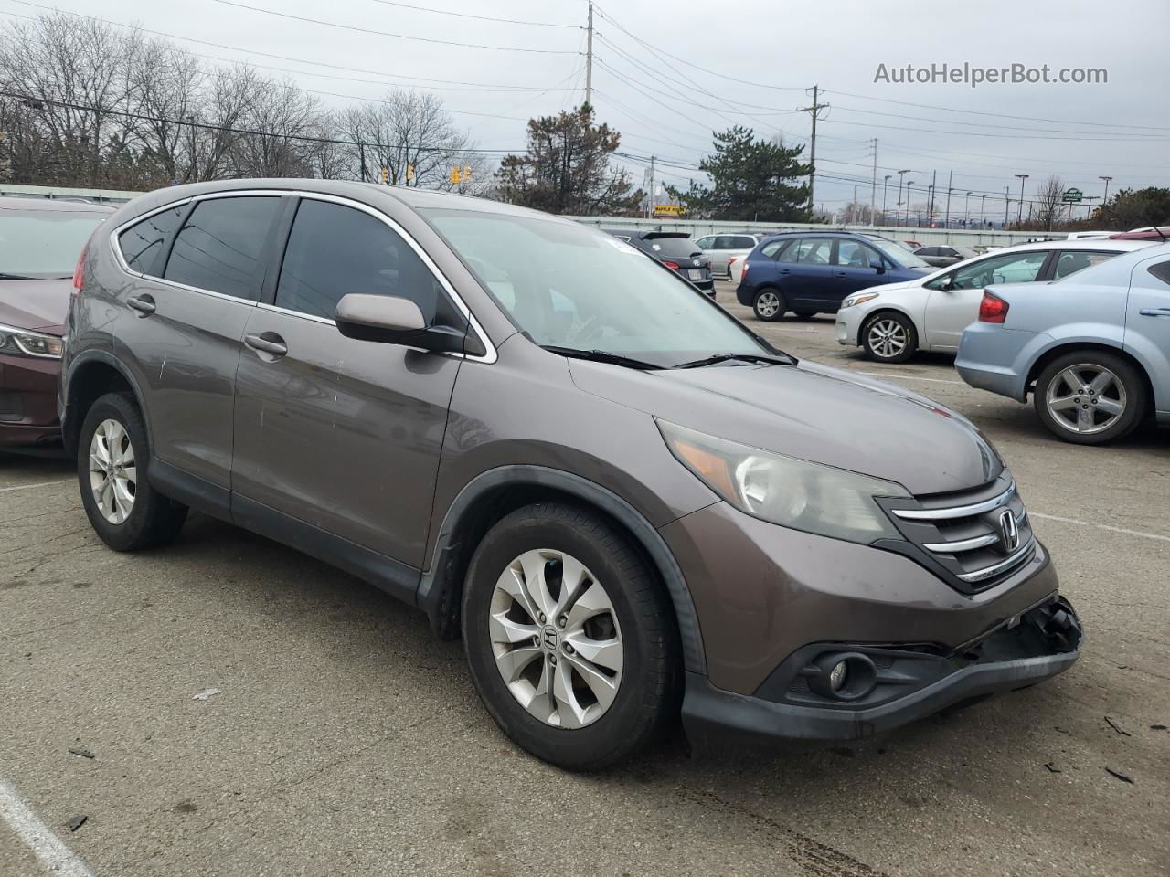 2012 Honda Cr-v Ex Brown vin: 5J6RM4H5XCL000717