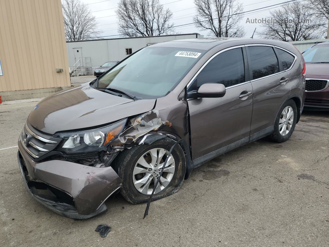 2012 Honda Cr-v Ex Brown vin: 5J6RM4H5XCL000717