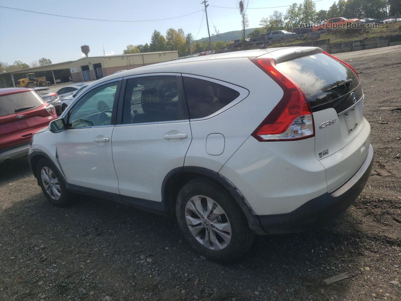 2012 Honda Cr-v Ex White vin: 5J6RM4H5XCL010518