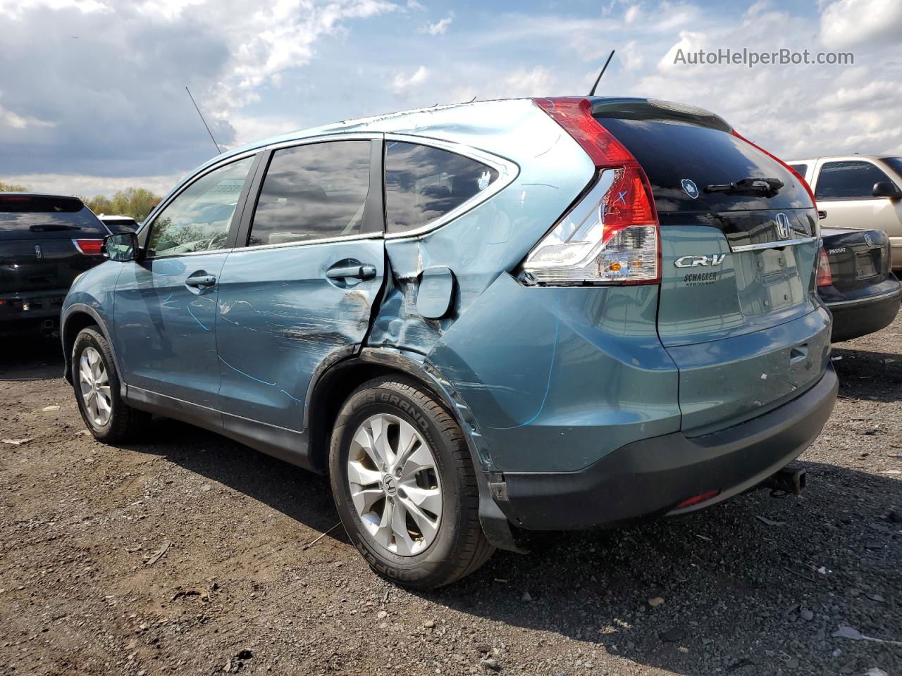 2013 Honda Cr-v Ex Синий vin: 5J6RM4H5XDL013775