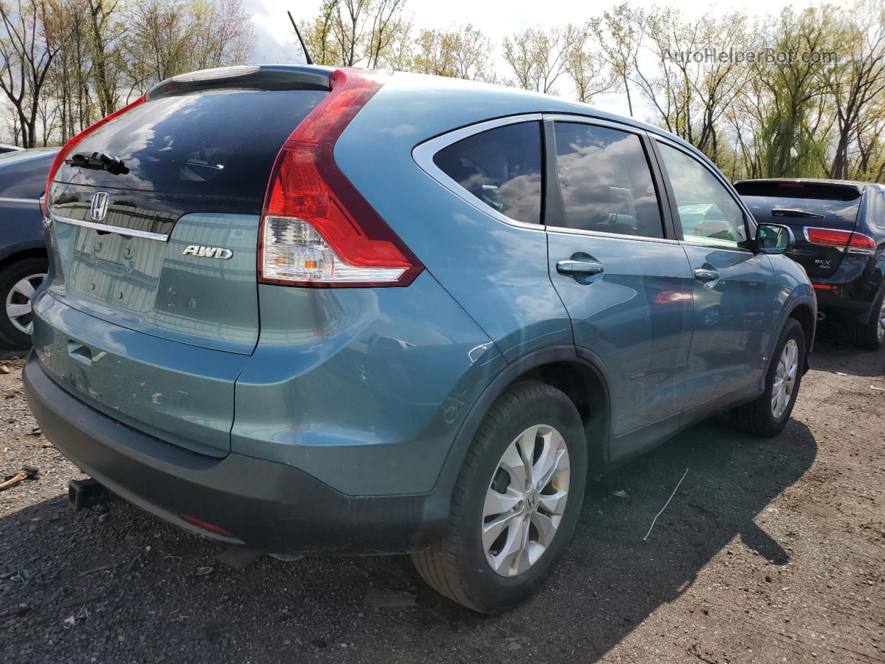 2013 Honda Cr-v Ex Синий vin: 5J6RM4H5XDL013775