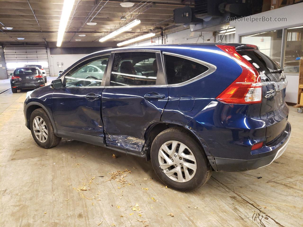 2016 Honda Cr-v Ex Blue vin: 5J6RM4H5XGL026305