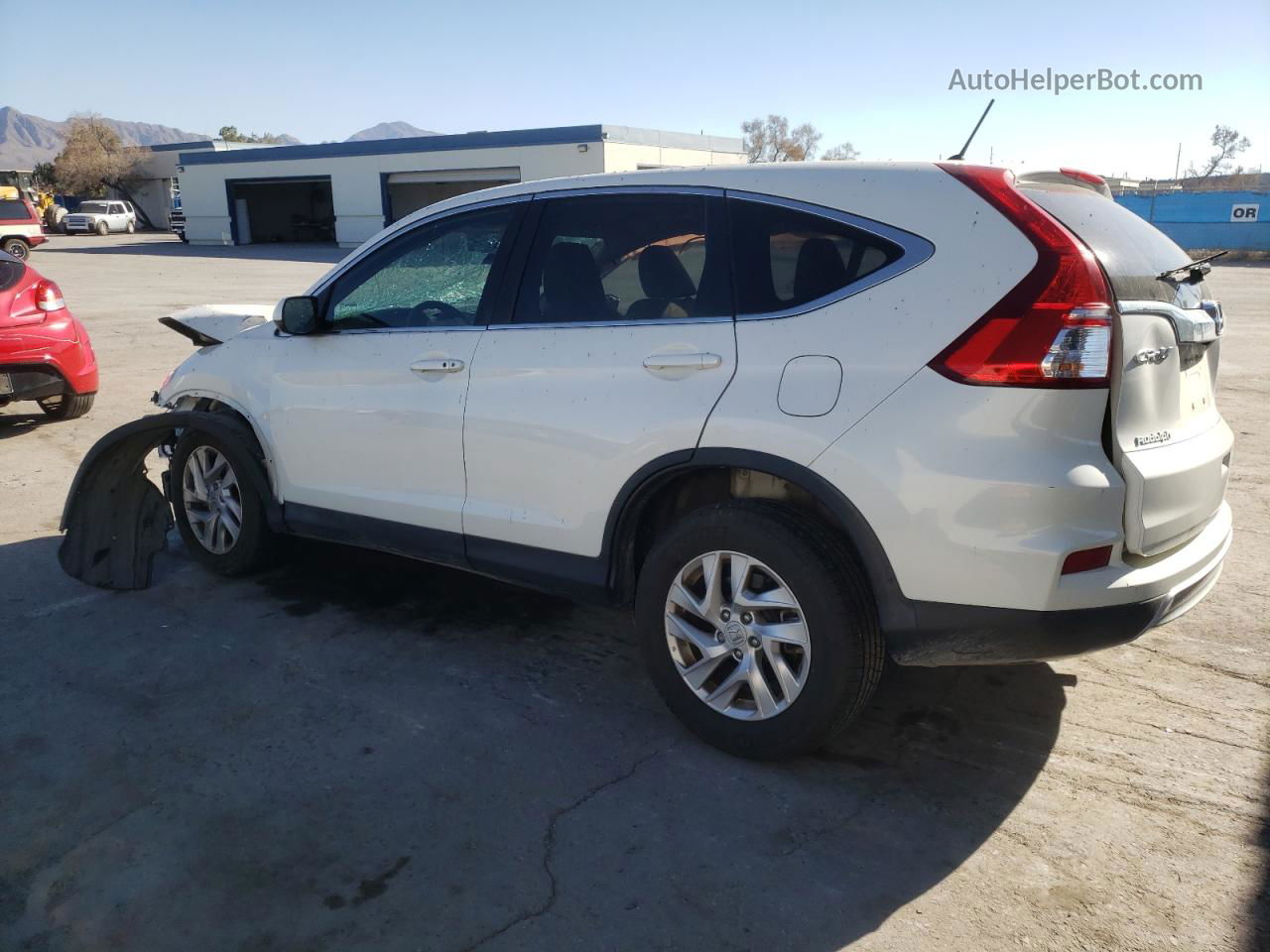 2016 Honda Cr-v Ex White vin: 5J6RM4H5XGL039250