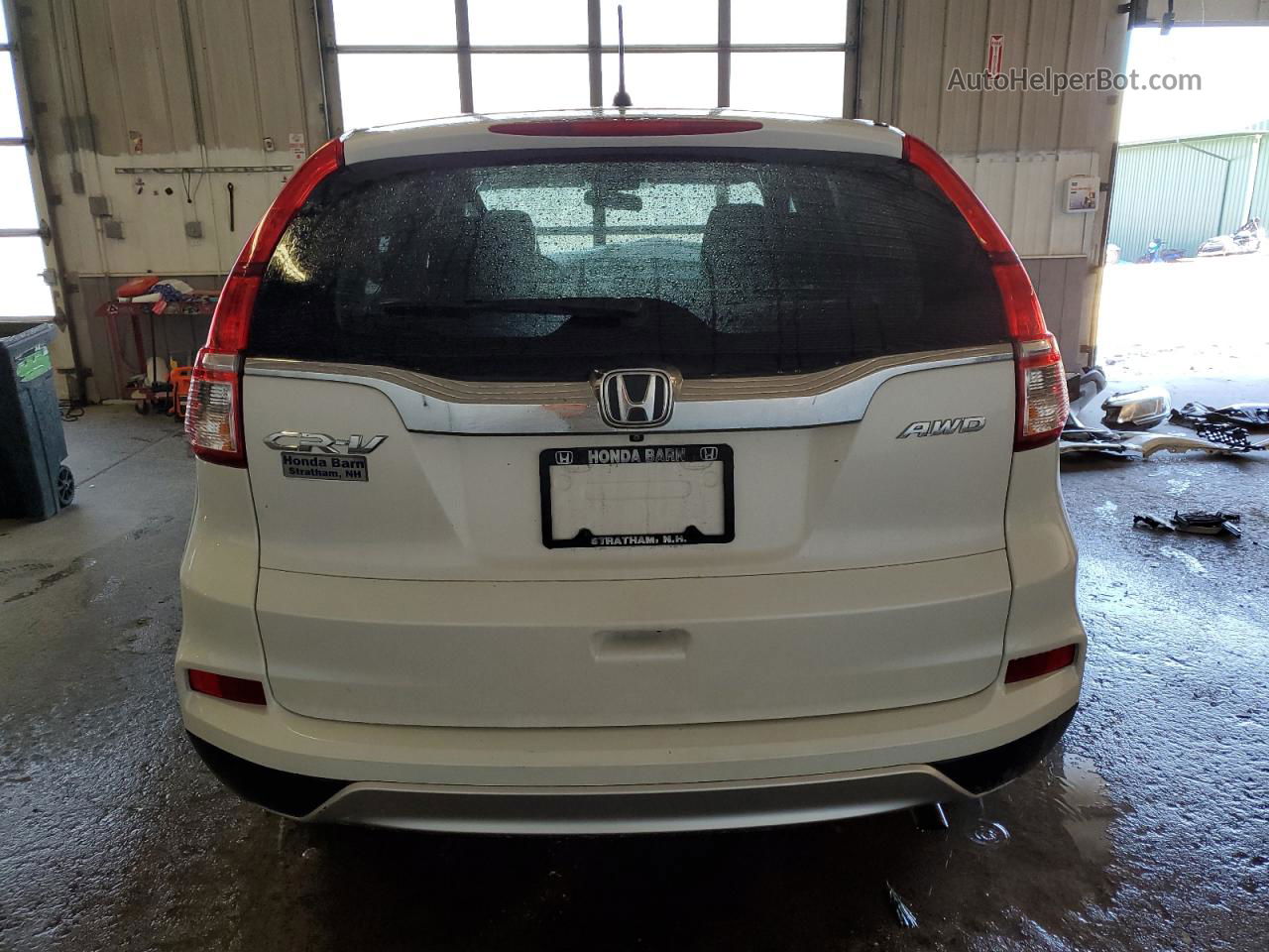 2016 Honda Cr-v Ex White vin: 5J6RM4H5XGL096967