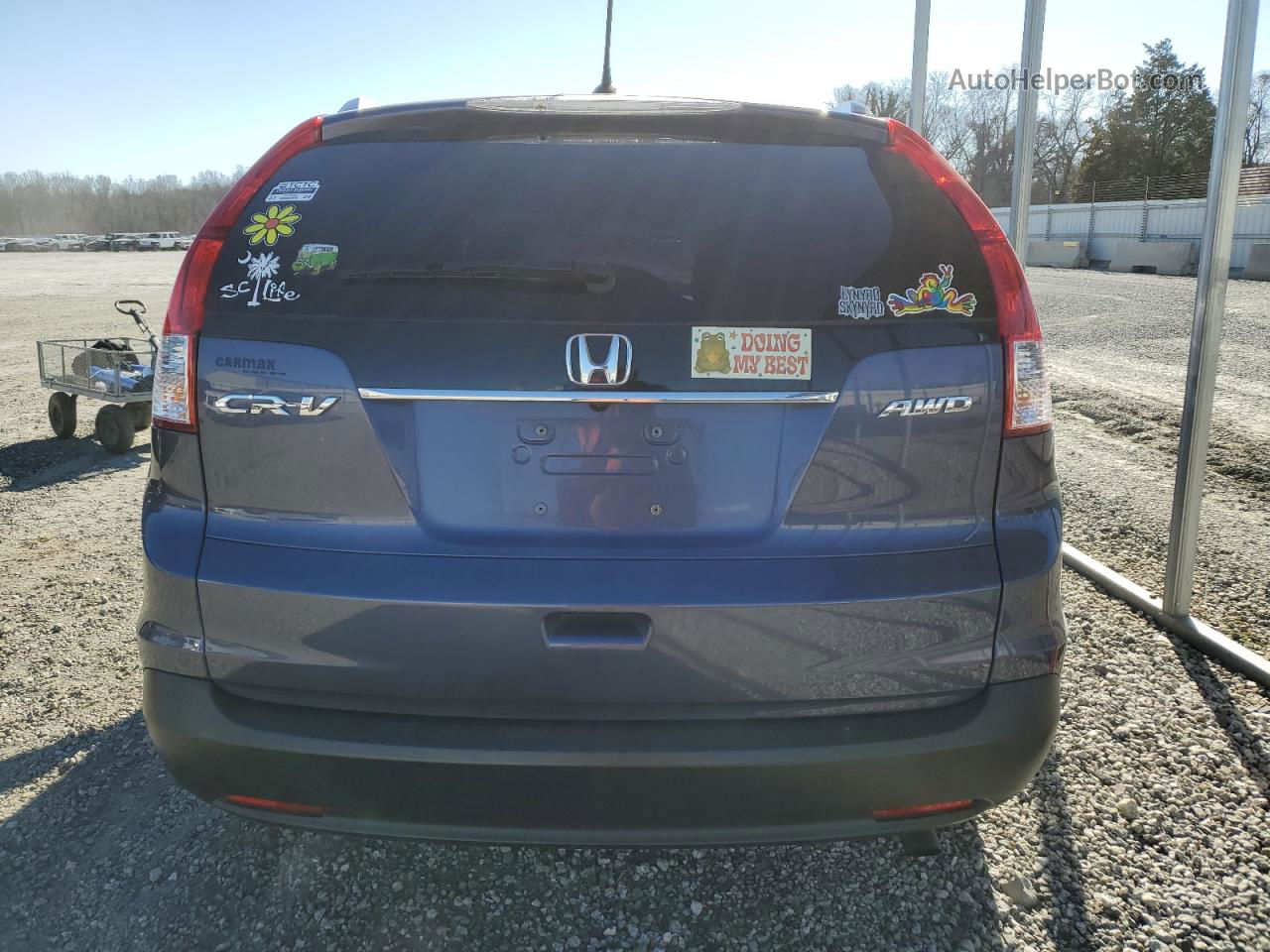 2012 Honda Cr-v Exl Синий vin: 5J6RM4H70CL012456