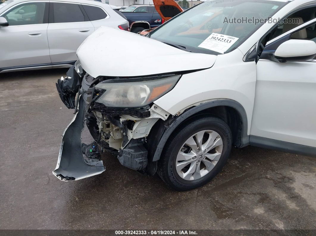 2012 Honda Cr-v Ex-l White vin: 5J6RM4H70CL045196