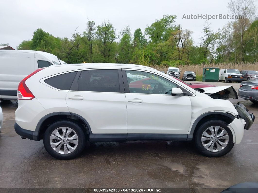 2012 Honda Cr-v Ex-l White vin: 5J6RM4H70CL045196