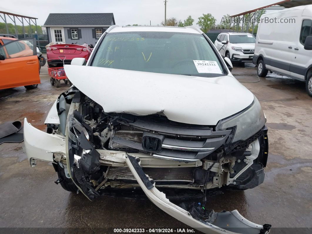 2012 Honda Cr-v Ex-l White vin: 5J6RM4H70CL045196