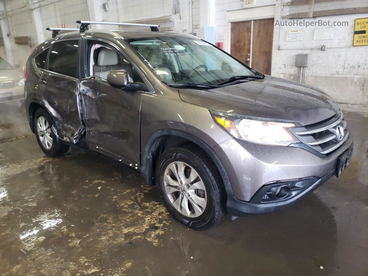 2013 Honda Cr-v Exl Gray vin: 5J6RM4H70DL022471