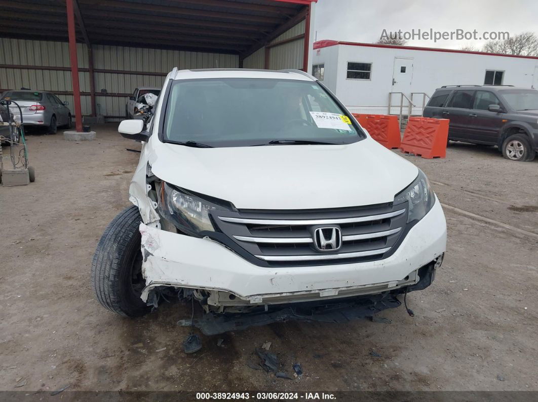 2013 Honda Cr-v Ex-l White vin: 5J6RM4H70DL049721