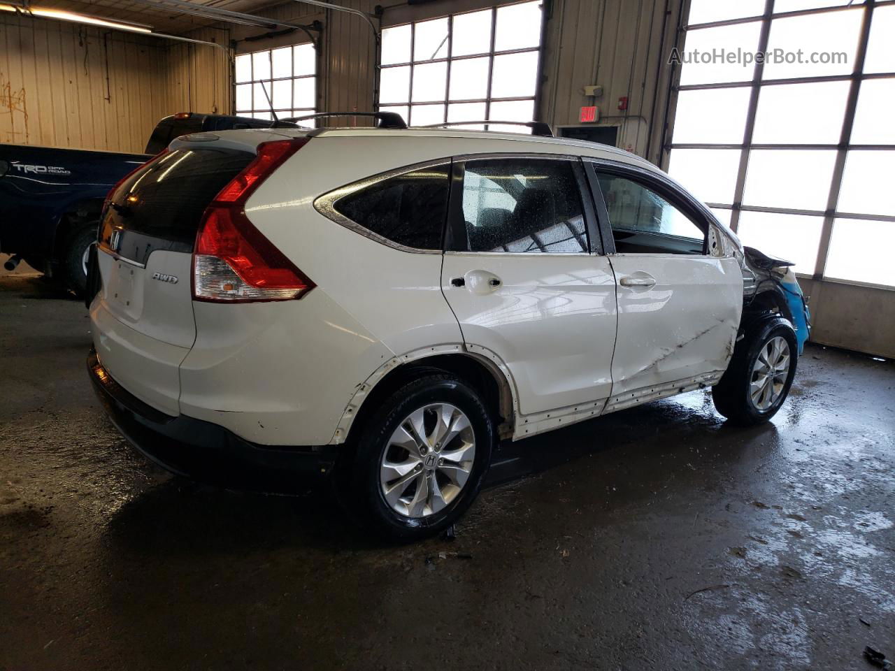 2013 Honda Cr-v Exl White vin: 5J6RM4H70DL079754