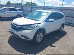 2015 Honda Cr-v Ex-l White vin: 5J6RM4H70FL025907