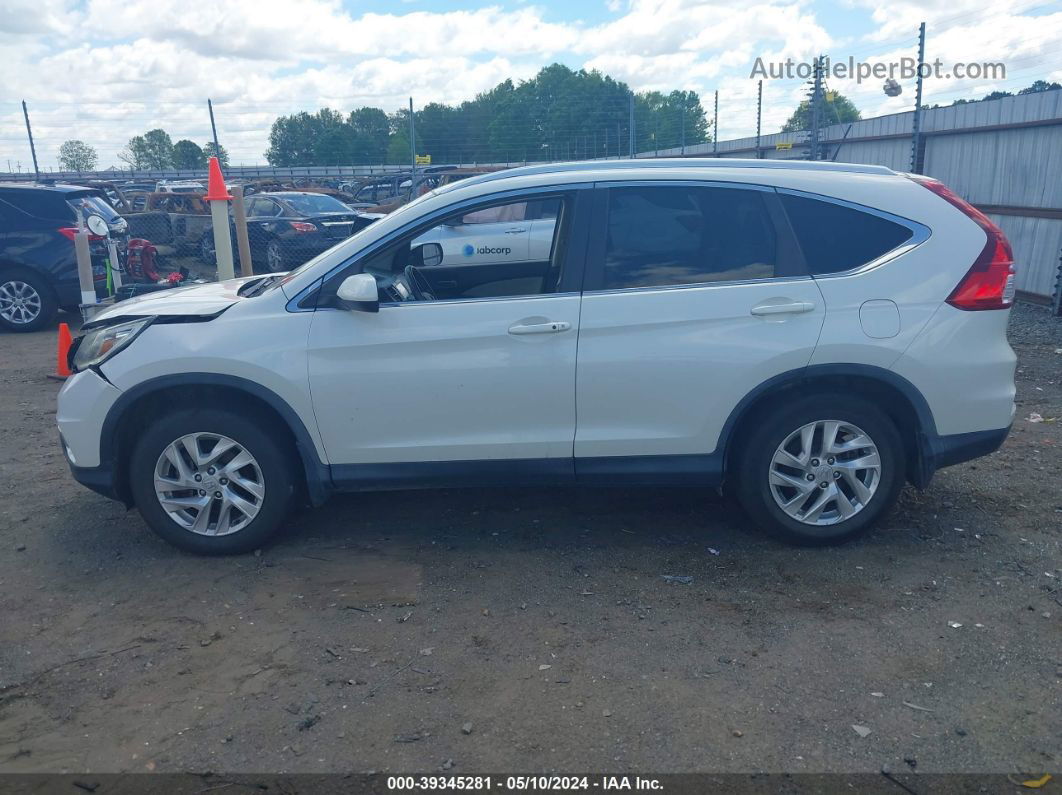 2015 Honda Cr-v Ex-l White vin: 5J6RM4H70FL025907