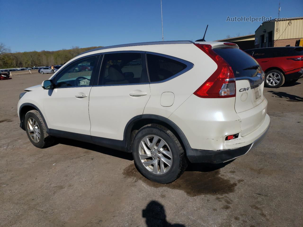 2015 Honda Cr-v Exl White vin: 5J6RM4H70FL042478