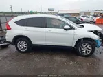 2015 Honda Cr-v Ex-l White vin: 5J6RM4H70FL061869