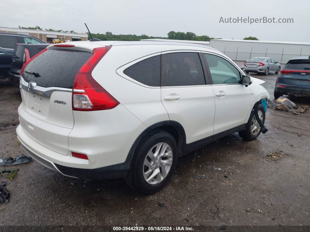 2015 Honda Cr-v Ex-l White vin: 5J6RM4H70FL061869