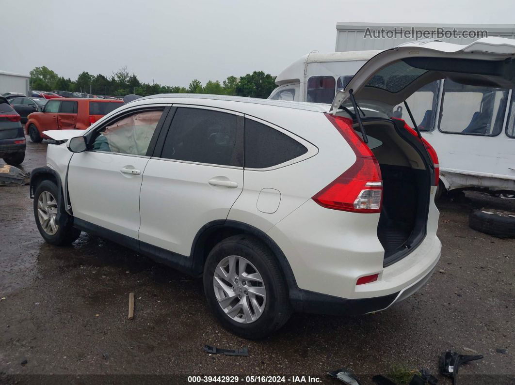 2015 Honda Cr-v Ex-l White vin: 5J6RM4H70FL061869